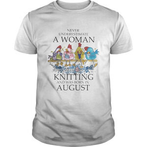 Chickens Never Underestimate A Woman Who Loves Knitting Shirt